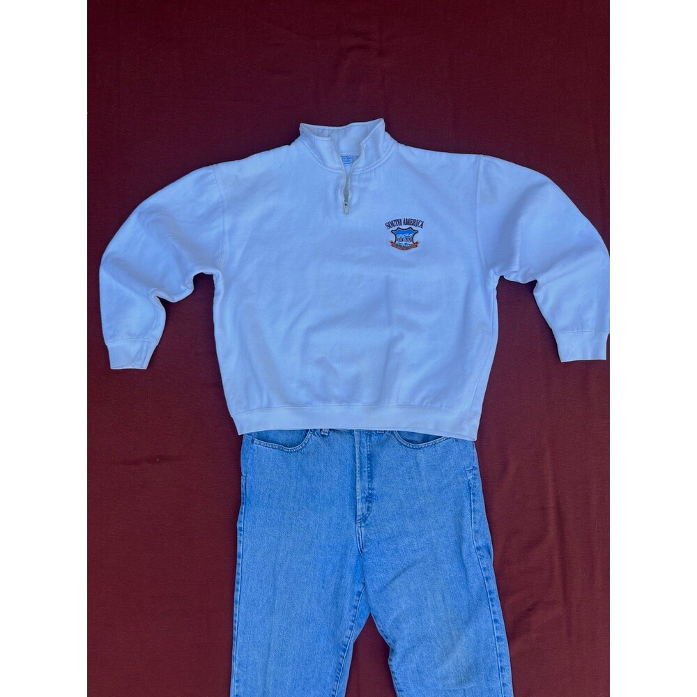 Vintage Princess Cruises Y2K 1/4 Zip Fleece Embroidered Unisex XL